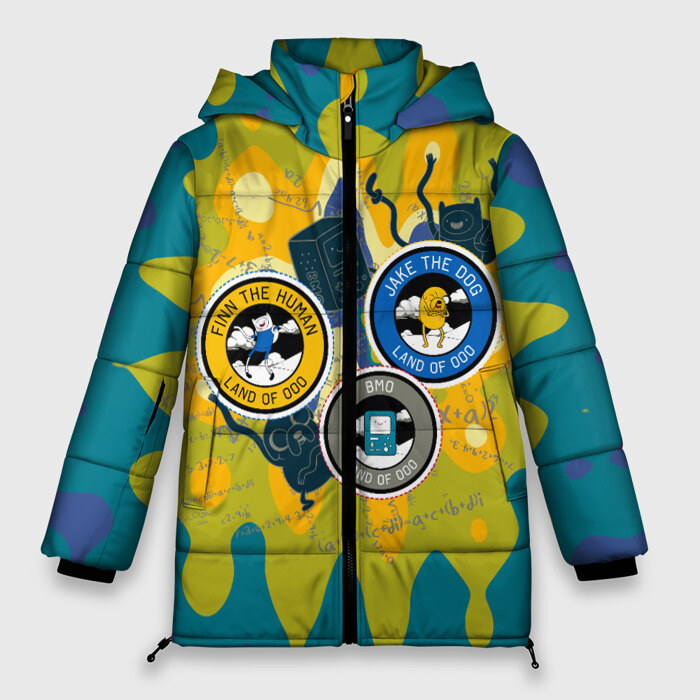 Женская зимняя куртка 3D Время приключений фото