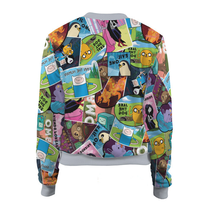 Женский бомбер 3D Время Приключений фото