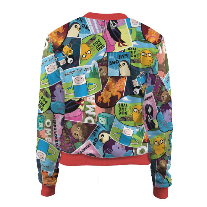 Женский бомбер 3D Время Приключений фото