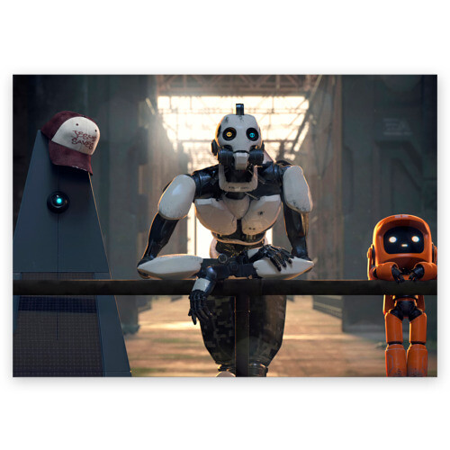 Поздравительная открытка Любовь Смерть Роботы фото