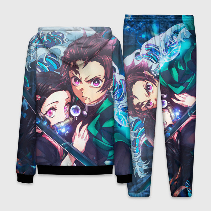 Мужской костюм 3D KIMETSU NO YAIBA фото