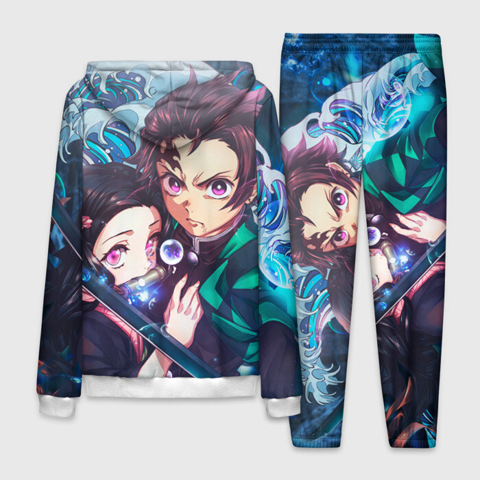 Мужской костюм 3D KIMETSU NO YAIBA фото