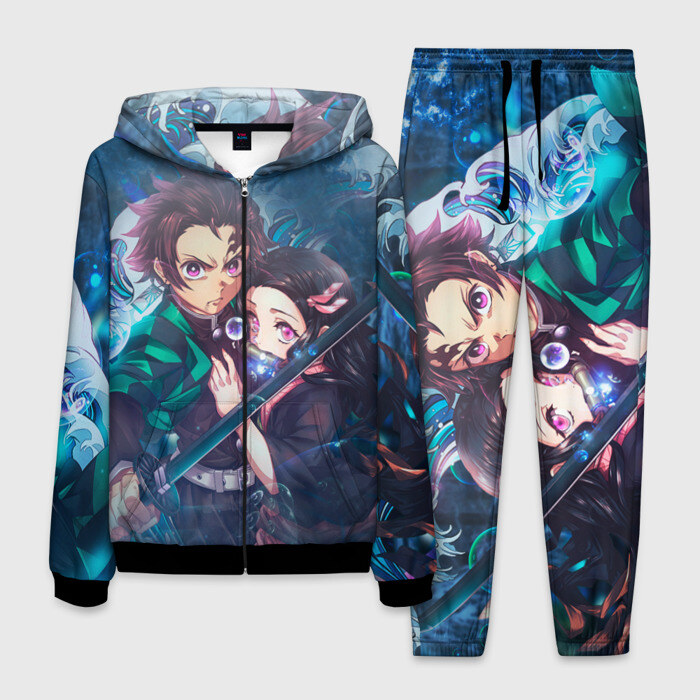 Мужской костюм 3D KIMETSU NO YAIBA фото