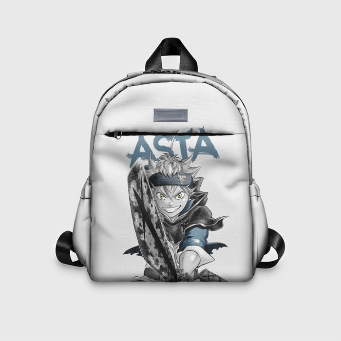 Детский рюкзак 3D Черный Клевер (Черный Бык) 7 фото