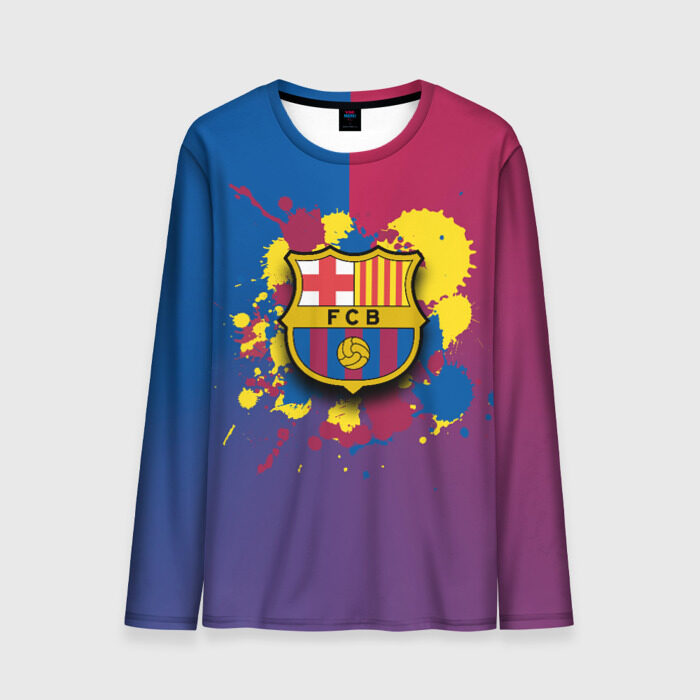 Мужской лонгслив 3D Barcelona фото