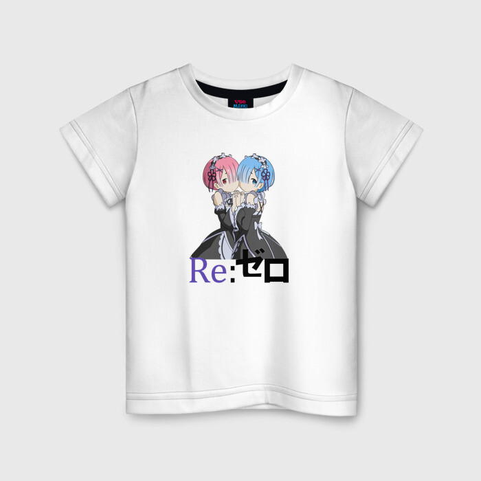 Детская футболка хлопок Re:Zero фото