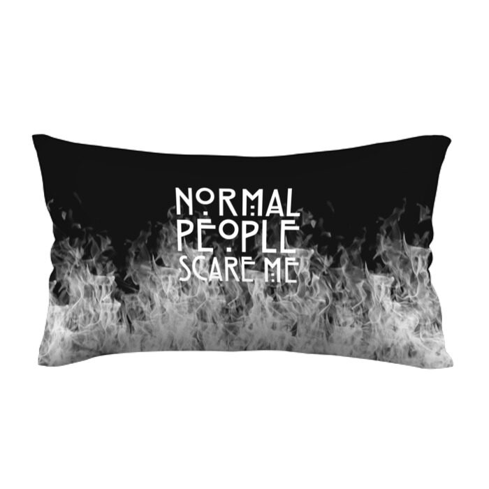 Подушка 3D антистресс Normal People Scare Me. фото