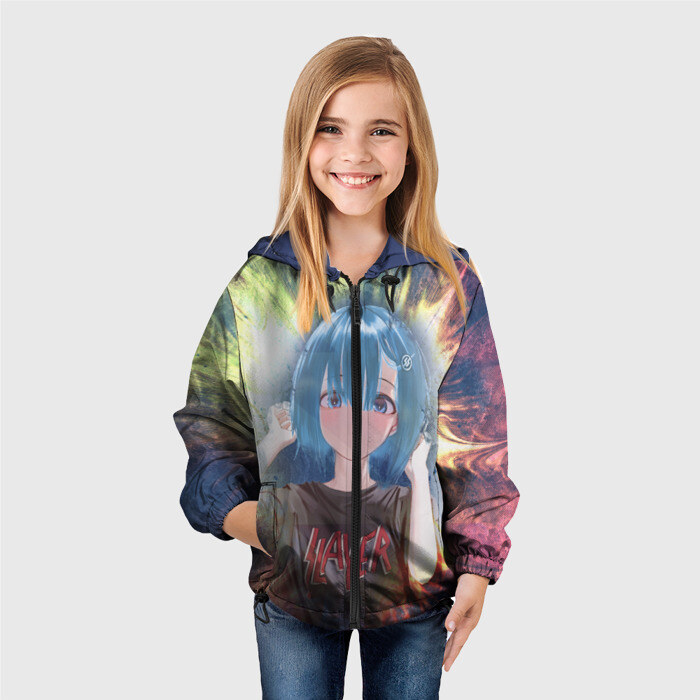 Детская ветровка 3D Rem Slayer фото