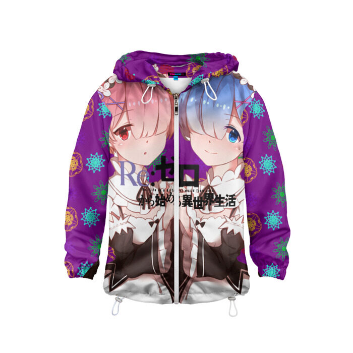 Детская ветровка 3D ReZero Жизнь с нуля фото