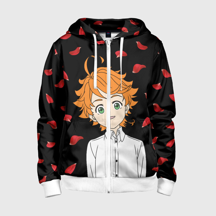 Детская толстовка 3D на молнии Обещанный Неверленд/Эмма фото