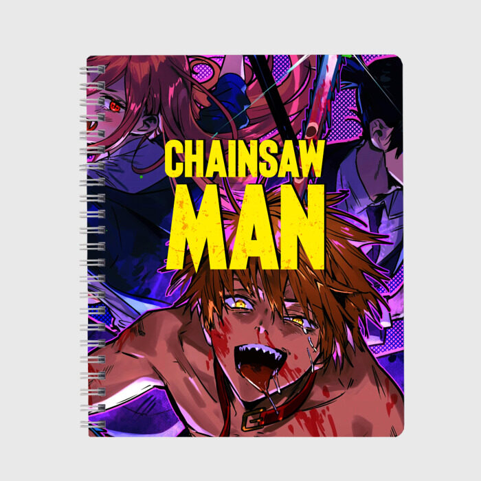 Тетрадь Человек Бензопила фото