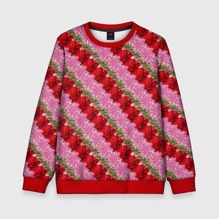 Детский свитшот 3D Цветы фото