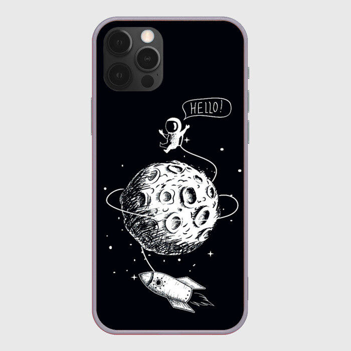 Чехол для iPhone 12 Pro Max Hello | Космонавт фото