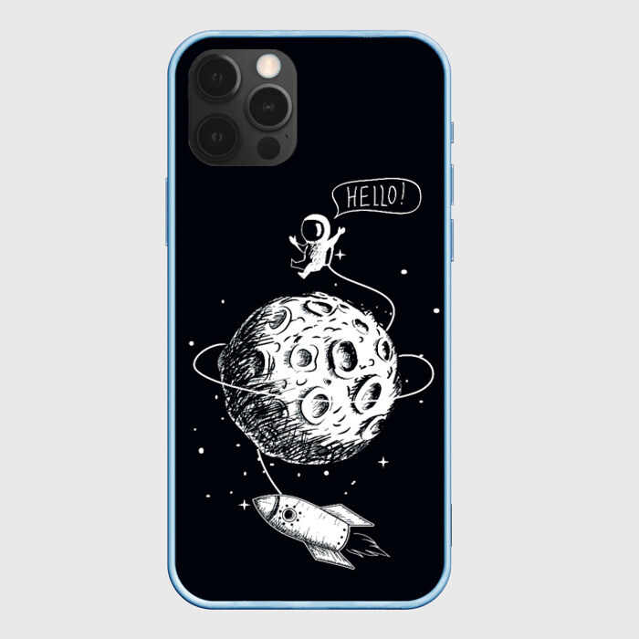 Чехол для iPhone 12 Pro Max Hello | Космонавт фото