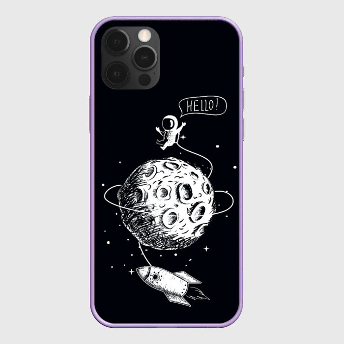 Чехол для iPhone 12 Pro Max Hello | Космонавт фото