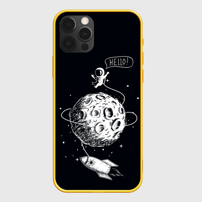 Чехол для iPhone 12 Pro Max Hello | Космонавт фото