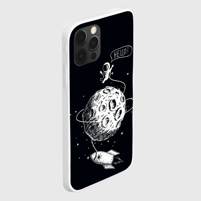 Чехол для iPhone 12 Pro Max Hello | Космонавт фото