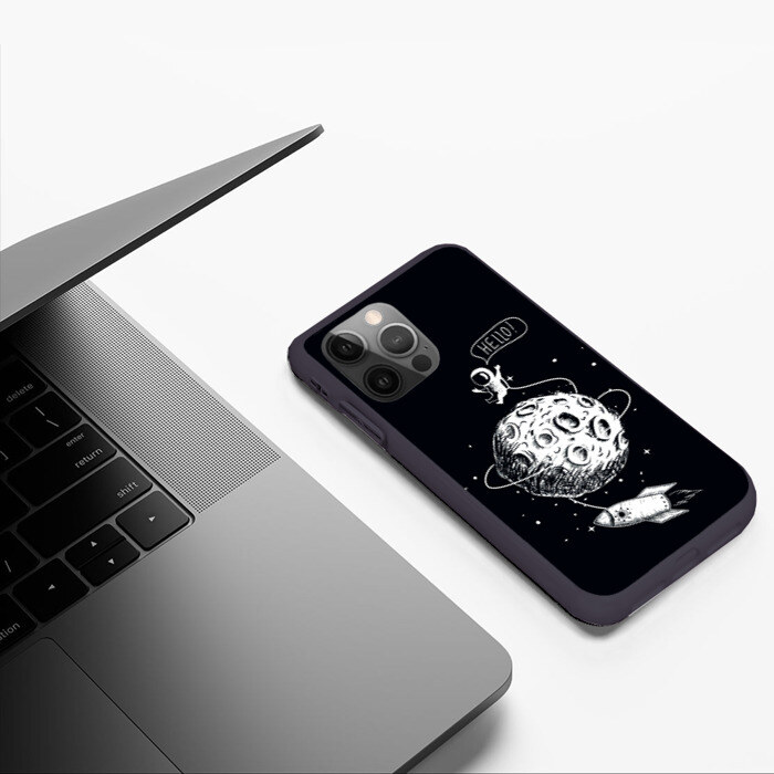 Чехол для iPhone 12 Pro Max Hello | Космонавт фото