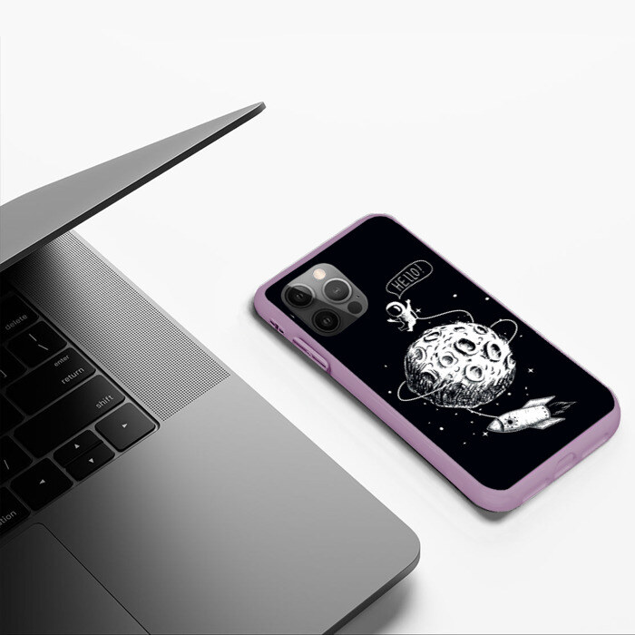 Чехол для iPhone 12 Pro Max Hello | Космонавт фото