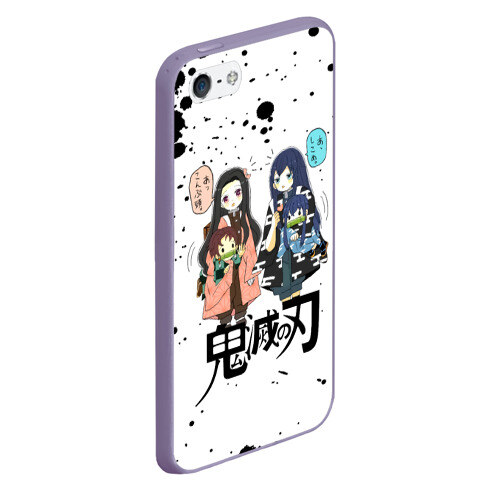 Чехол для iPhone 5/5S матовый Клинок рассекающий демонов фото