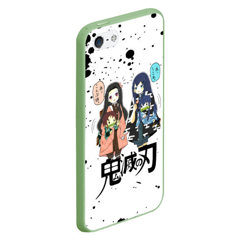 Чехол для iPhone 5/5S матовый Клинок рассекающий демонов фото