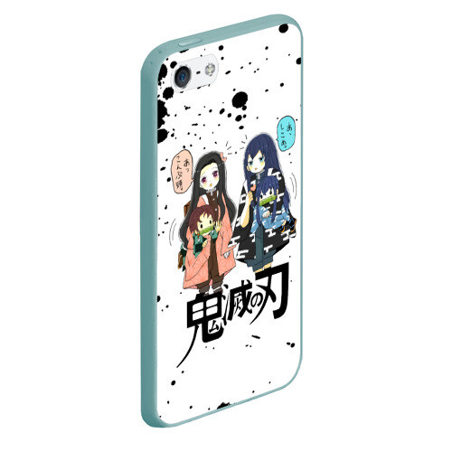 Чехол для iPhone 5/5S матовый Клинок рассекающий демонов фото