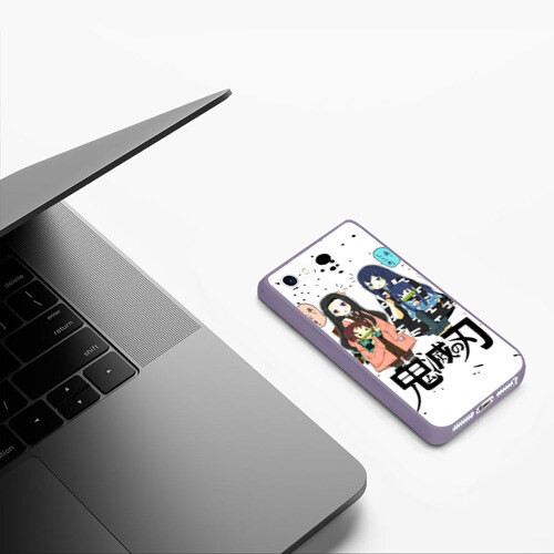 Чехол для iPhone 5/5S матовый Клинок рассекающий демонов фото