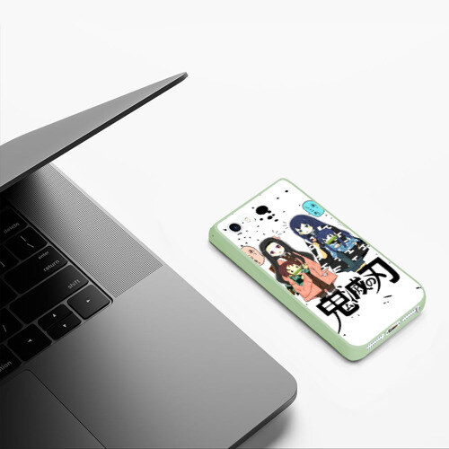 Чехол для iPhone 5/5S матовый Клинок рассекающий демонов фото