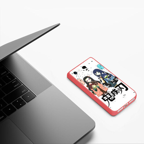 Чехол для iPhone 5/5S матовый Клинок рассекающий демонов фото