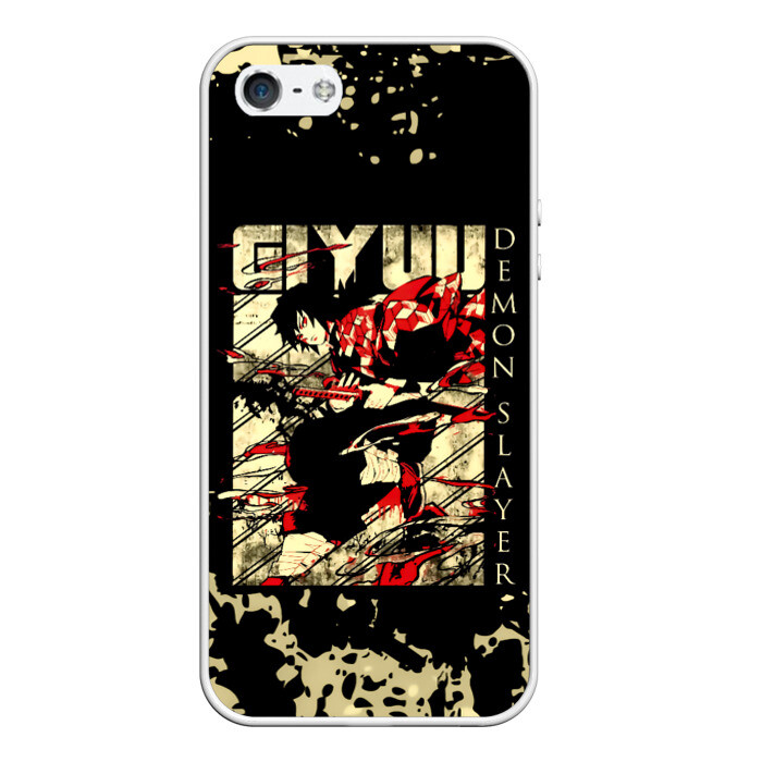 Чехол для iPhone 5/5S матовый GIYU Demon Slayer фото