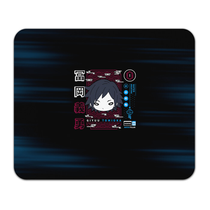 Коврик для мышки прямоугольный Giyuu Tomioka Kimetsu no Yaiba фото