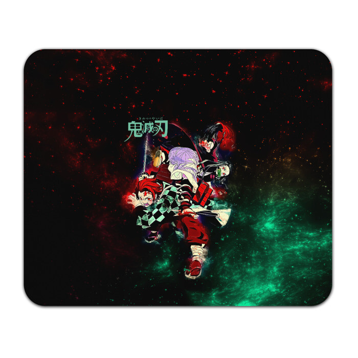 Коврик для мышки прямоугольный Танджиро и Незуко Камадо фото