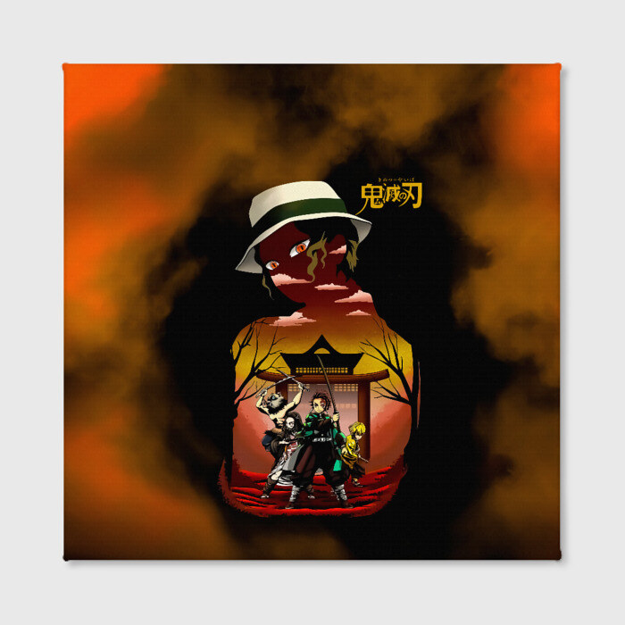 Холст квадратный ГЕРОИ Клинок рассекающий демонов фото