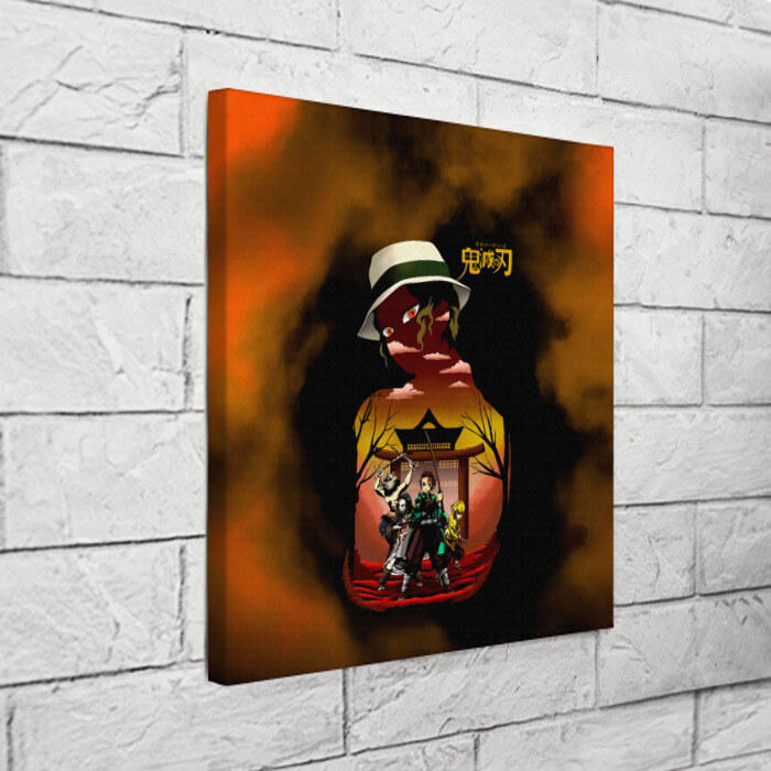Холст квадратный ГЕРОИ Клинок рассекающий демонов фото
