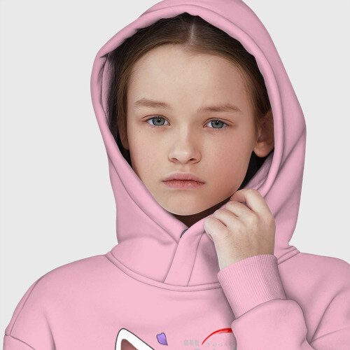 Детское худи Oversize хлопок Две маски Kimetsu no Yaiba фото