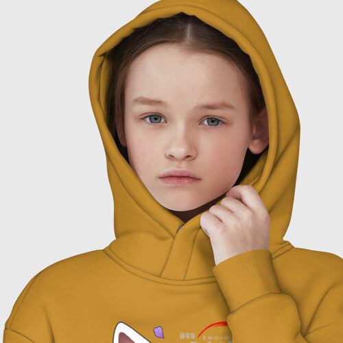 Детское худи Oversize хлопок Две маски Kimetsu no Yaiba фото