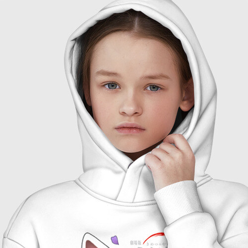 Детское худи Oversize хлопок Две маски Kimetsu no Yaiba фото