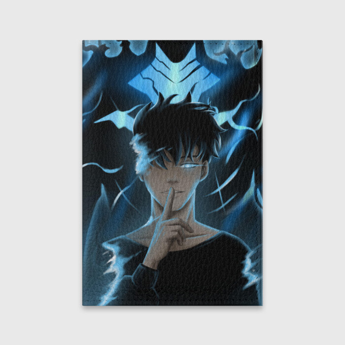 Обложка для паспорта матовая кожа Solo leveling Manga фото