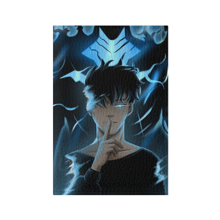 Обложка для паспорта матовая кожа Solo leveling Manga фото