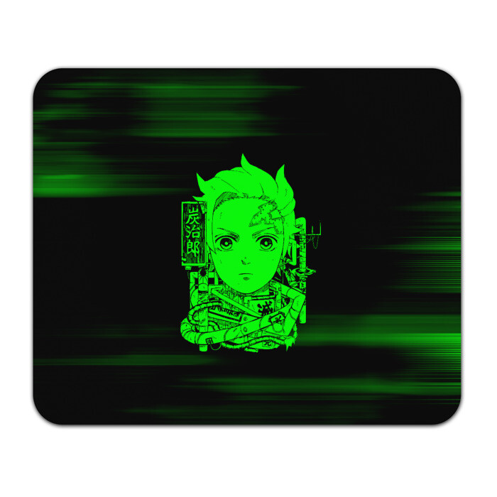 Коврик для мышки прямоугольный Танджиро Камадо Kimetsu no Yaiba фото