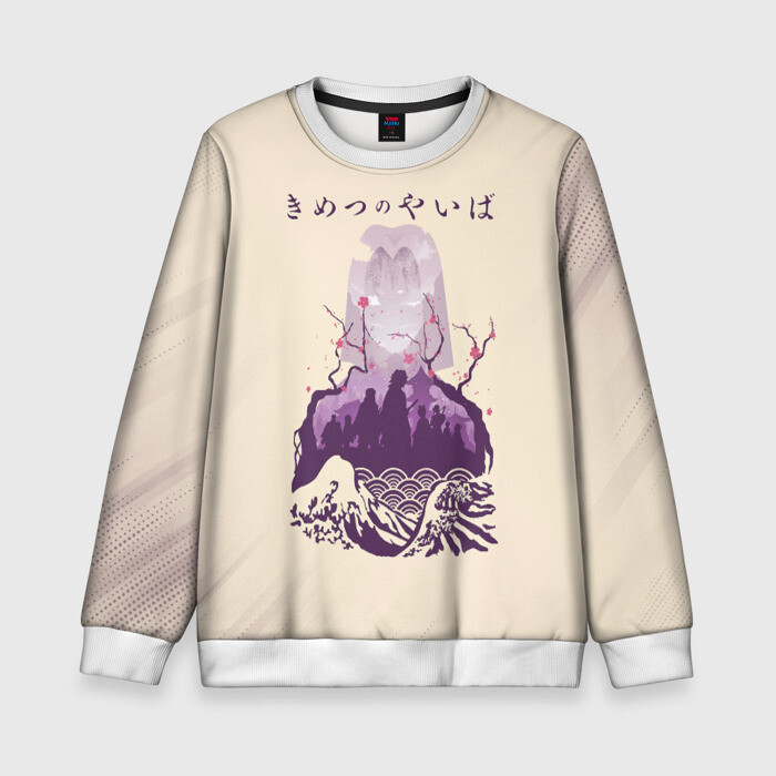 Детский свитшот 3D Клинок, рассекающий демонов | Kimetsu no Yaiba фото