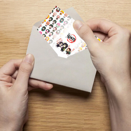 Поздравительная открытка ПЕРСОНАЖИ Kimetsu no Yaiba фото