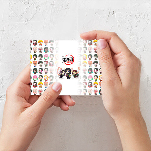 Поздравительная открытка ПЕРСОНАЖИ Kimetsu no Yaiba фото