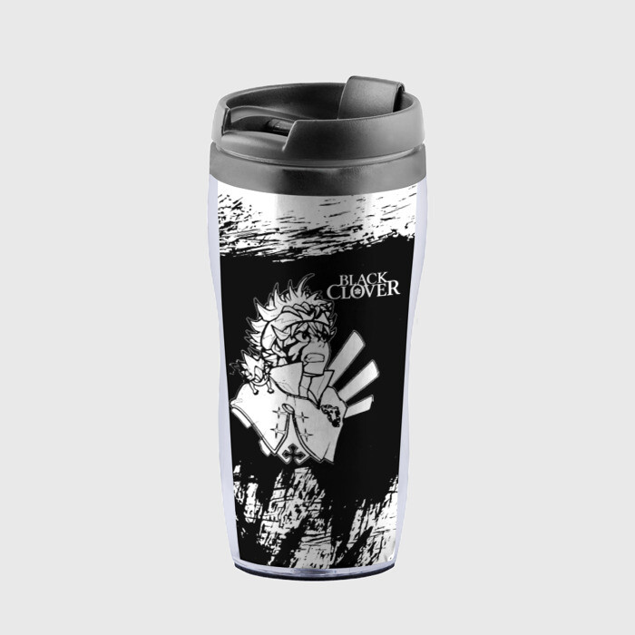 Термокружка-непроливайка Черный Аста Чёрный клевер фото