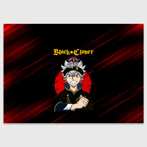 Поздравительная открытка Аста и Неро Чёрный клевер фото