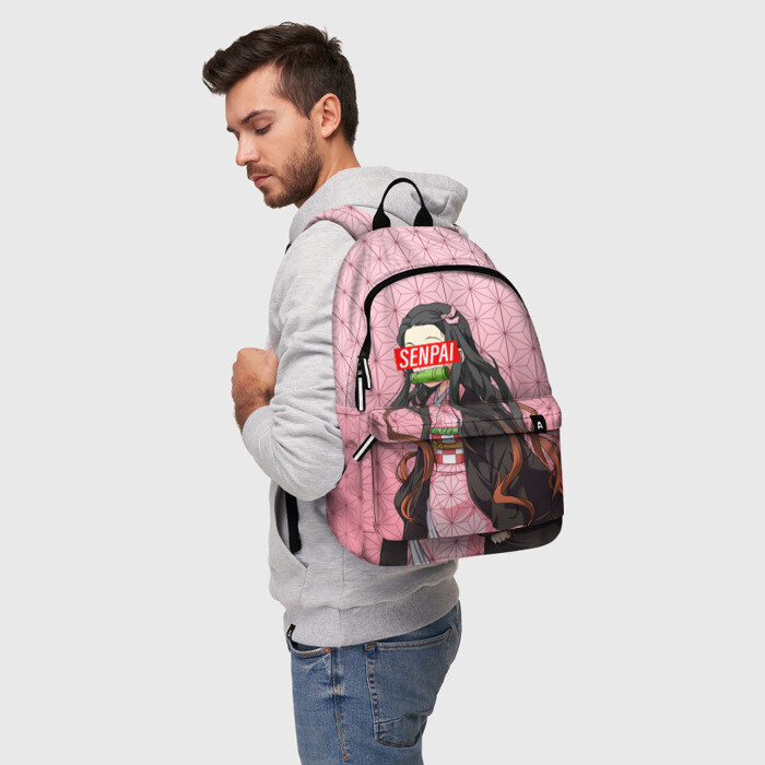 Рюкзак 3D SENPAI NEZUKO НЕЗУКО ПАТТЕРН фото