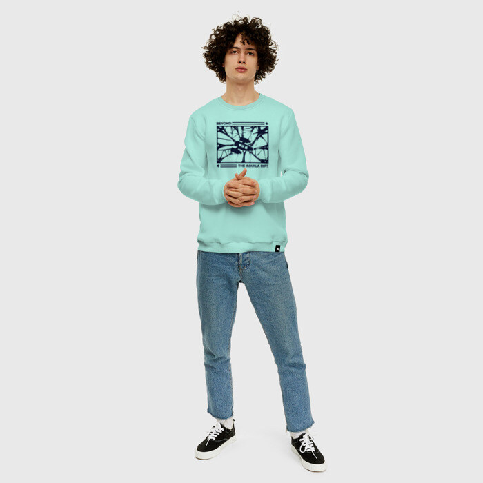 Мужской свитшот хлопок Любовь смерть и роботы За Разломом Орла фото