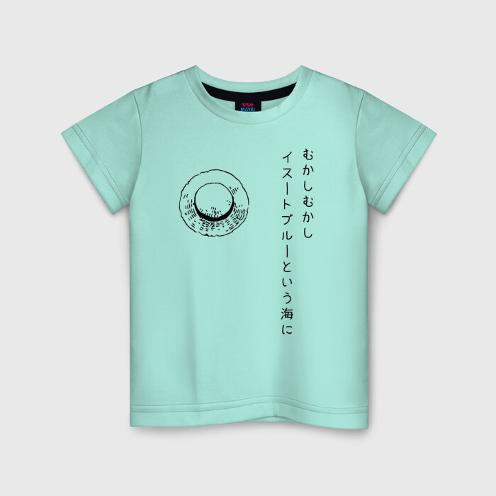 Детская футболка хлопок Пираты Соломенной Шляпы | One Piece фото