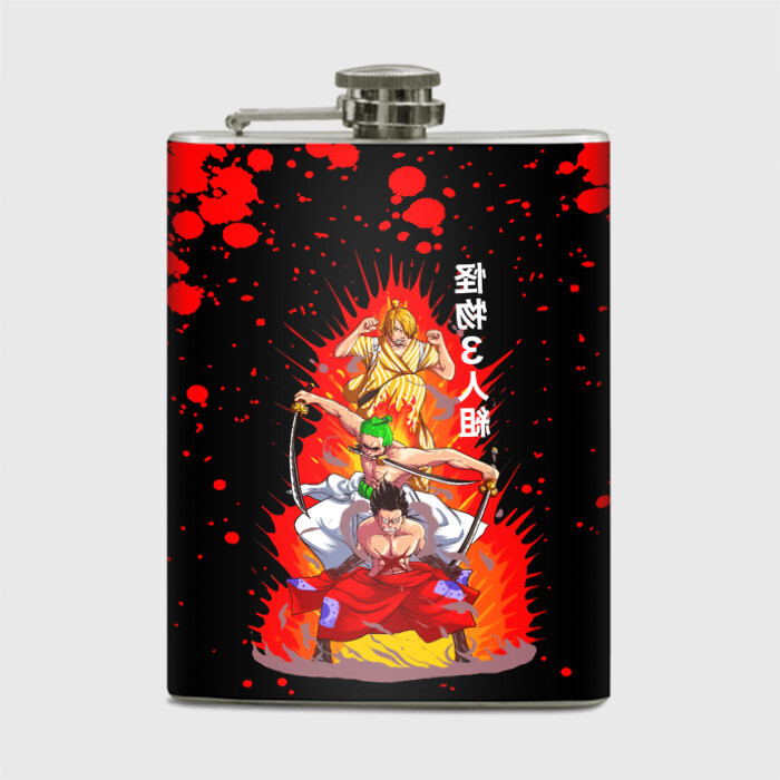 Фляга Санджи, Зоро и Луффи One Piece фото