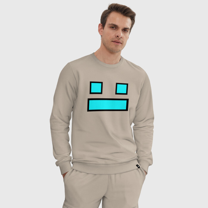 Мужской костюм хлопок GEOMETRY DASH FACE SMILE фото